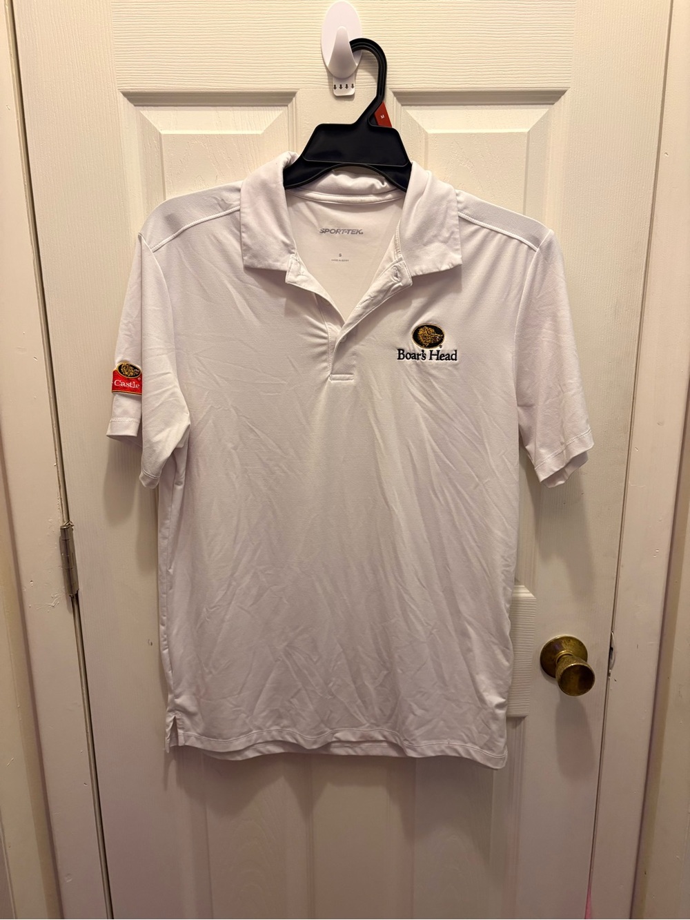 Sport-Tek White Polo with Embroidered Logo